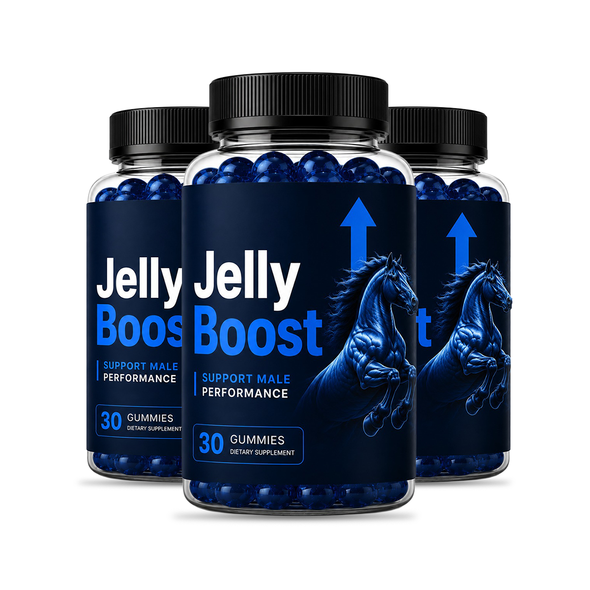 Three bottles of JellyBoost