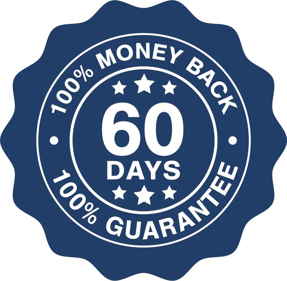 JellyBoost 60-day satisfaction guarantee seal